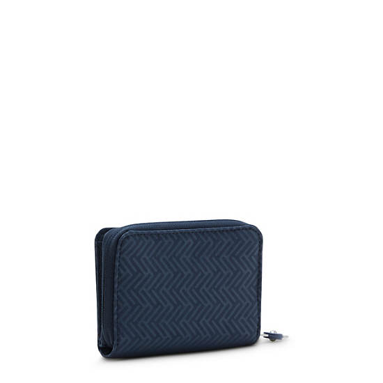 Kipling Money Love Classic Small Wallet Wallets Endless Blue Embossed | CA 2201UZ